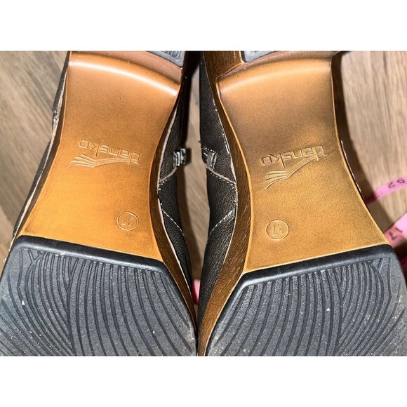 Dansko Women's Peep-Toe Heels in Metallic Brown - Picture 10 of 11